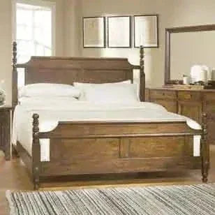 Furnitureshri solid wood king size bed - Ferrowoods