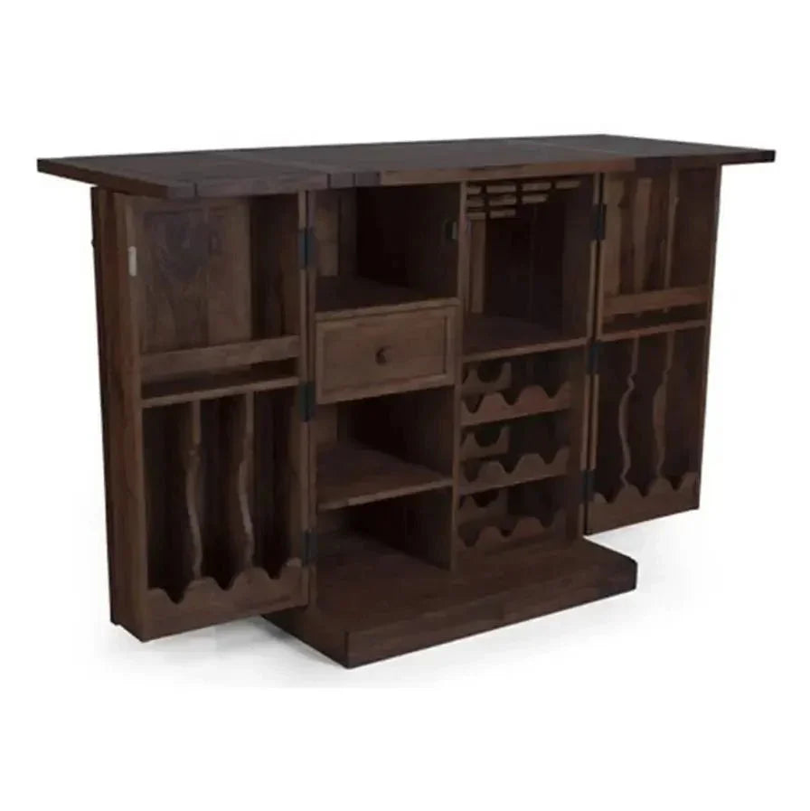 GEM SOLID WOOD BAR FURNITURE IN WALNUT FINISH -