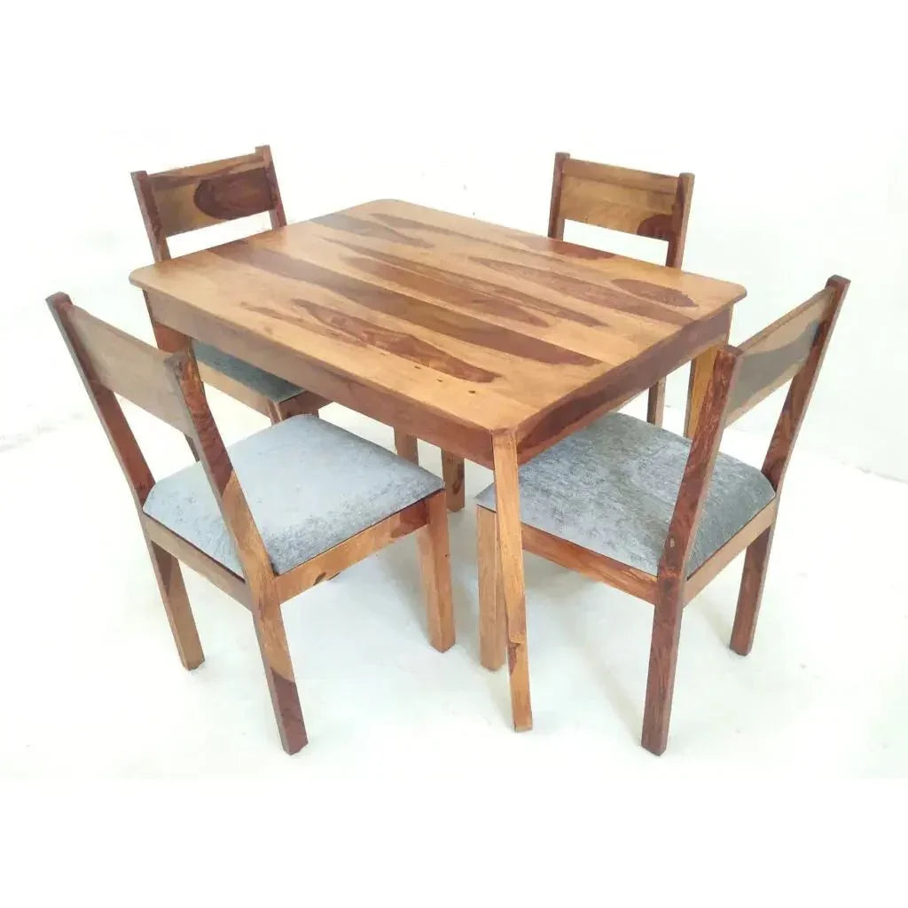 GEM SOLID WOOD RECTANGLE DINING SET IN WALNUT FINISH - Ferrowoods