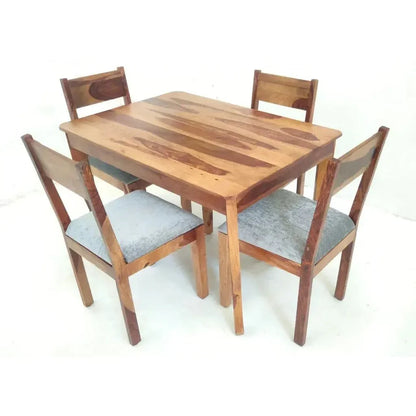GEM SOLID WOOD RECTANGLE DINING SET IN WALNUT FINISH - Ferrowoods