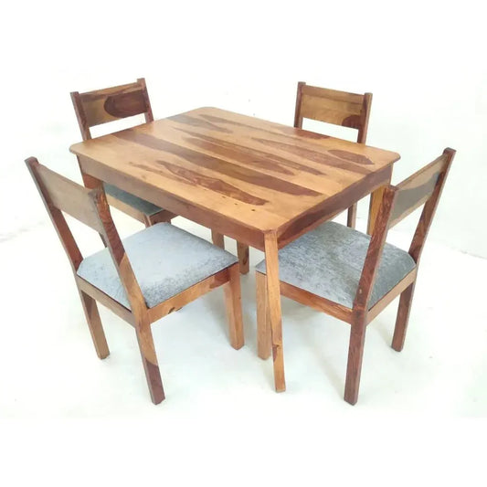 GEM SOLID WOOD RECTANGLE DINING SET IN WALNUT FINISH - Ferrowoods