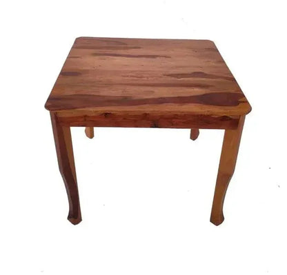 GEM SQUARE SOLID WOOD DINING TABLE IN WALNUT FINISH - Ferrowoods