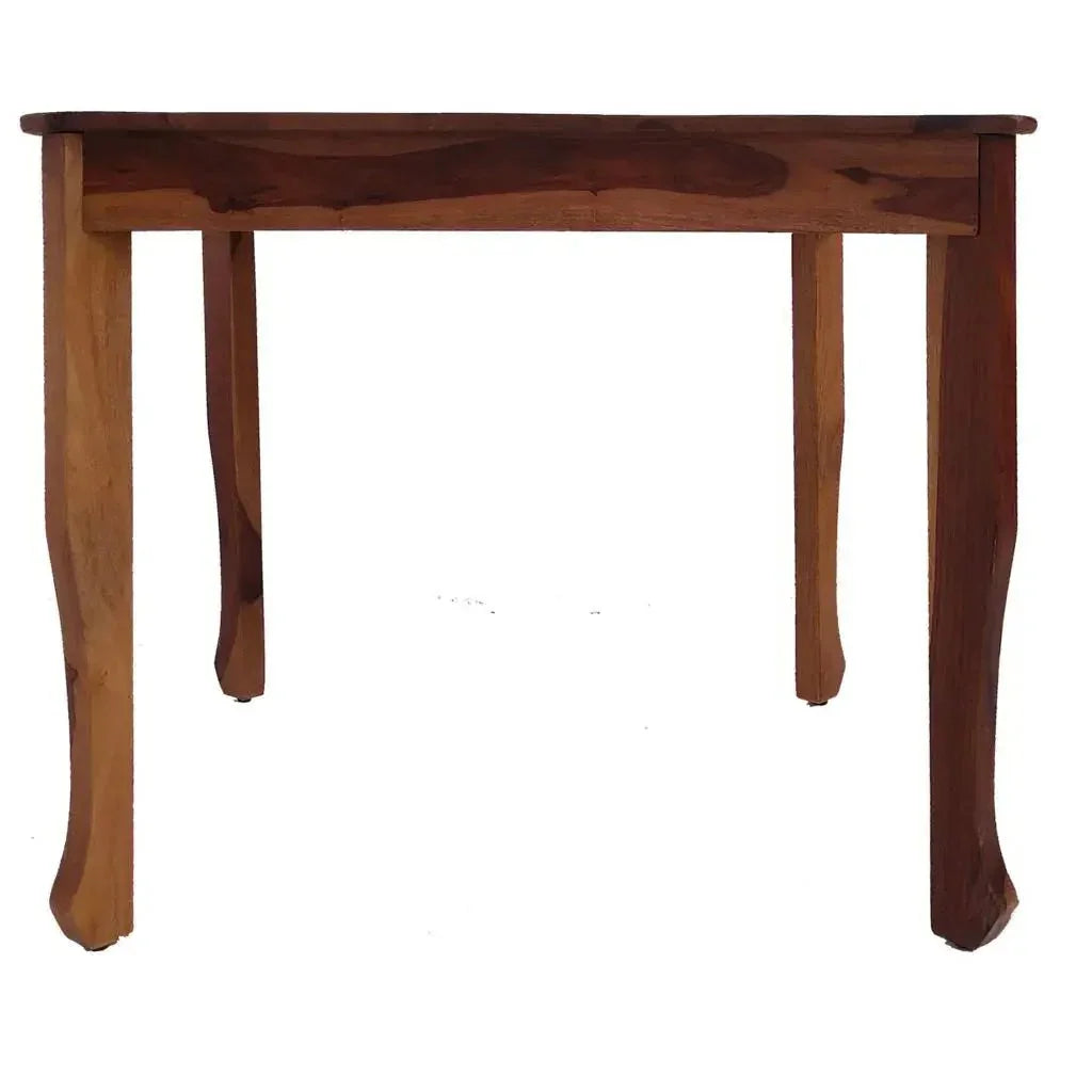 GEM SQUARE SOLID WOOD DINING TABLE IN WALNUT FINISH - Ferrowoods