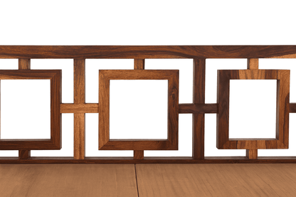 Gorry solid wood King size walnut finish bedFerrowoods