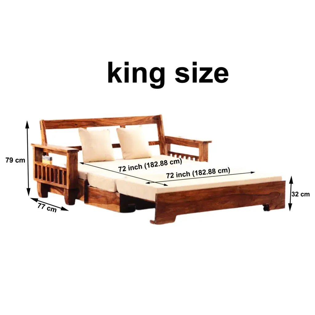 INA SOLID WOOD SOFA CUM BEDSOFA CUM BEDFerrowoods