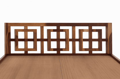 indy solid wood queen size bed walnut finishqueen size bedFerrowoods