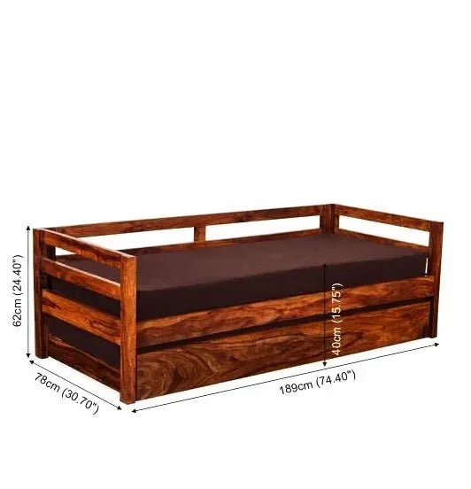 JEM SOLID WOOD SOFA CUM BED WITH STORAGESOFA CUM BEDFerrowoods