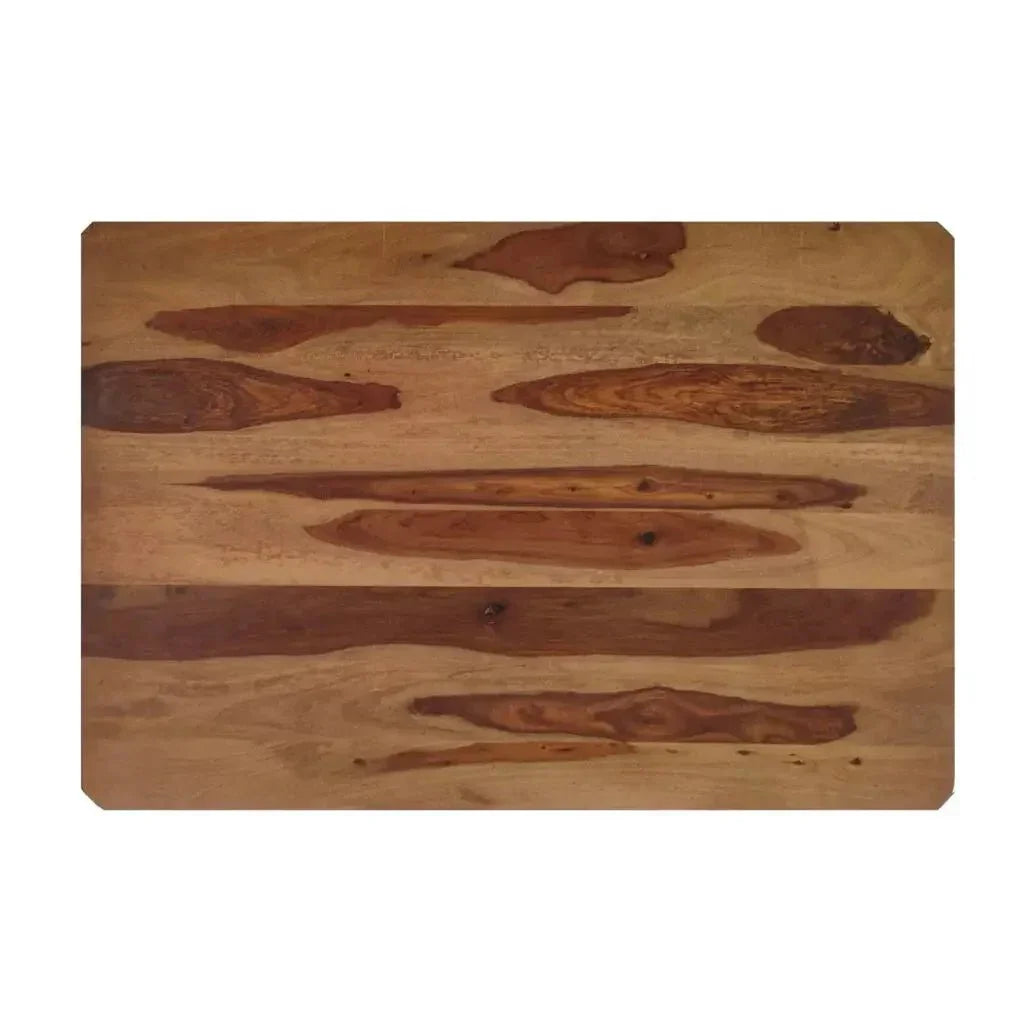 JOLLY SOLID WOOD RECTANGLE DINING TABLE IN WALNUT FINISH - Ferrowoods