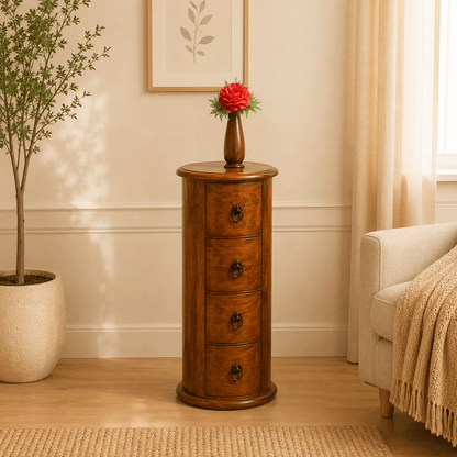 josh chest of drawer in honey oak finish 