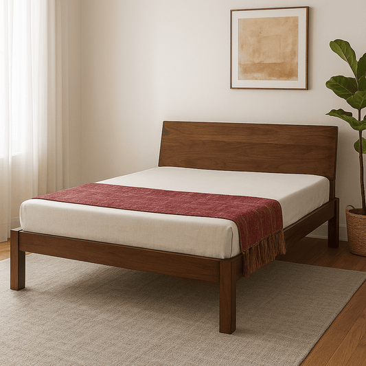 kumud solid wood king size bedFerrowoods