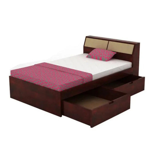Luma Single Bed With Storage box headboardFerrowoods