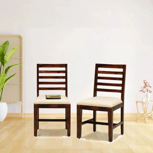 LUNA SOLID WOOD SET OF 2 CHAIRS -