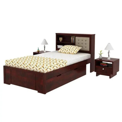 Luni Single Bed With Storage box headboardFerrowoods