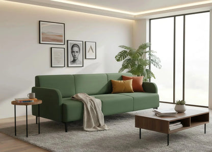 Luxury Olive Green 3-Seater Sofa - Premium Comfort, Unbeatable Price - Ferrowoods