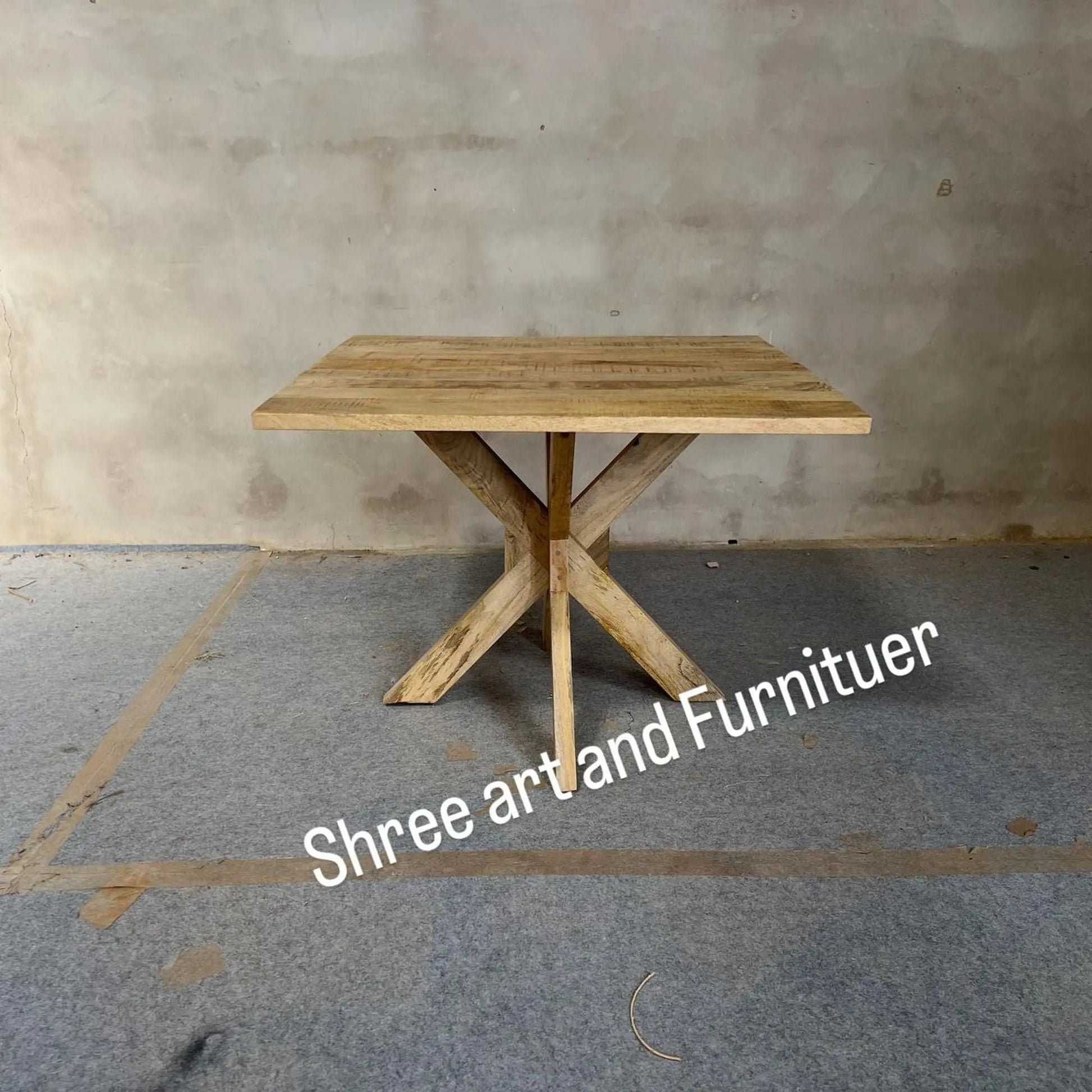 Mango Wooden Folding Table - Premium Wood Furniture for Living Room -