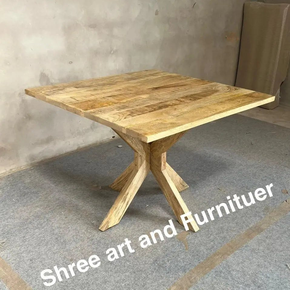 Mango Wooden Folding Table - Premium Wood Furniture for Living Room -