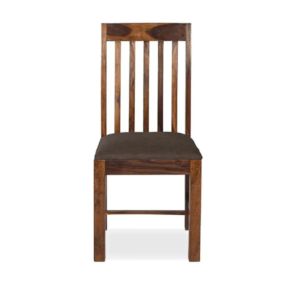 MOJO SOLID WOOD CHAIRS SET OF 2 IN WALNUT FINISH - Ferrowoods