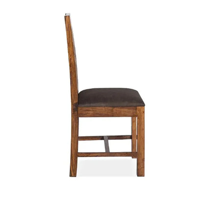 MOJO SOLID WOOD CHAIRS SET OF 2 IN WALNUT FINISH - Ferrowoods