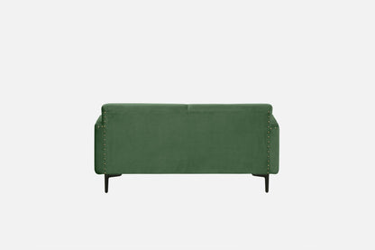 Modern Olive Green 2-Seat Fabric sofa -