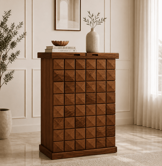 premiume woode wine rack in provancial teak finish 