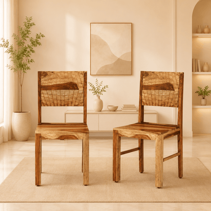 resino chair in netural  finish 
