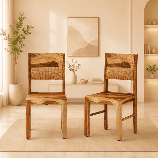 resino chair in netural  finish 