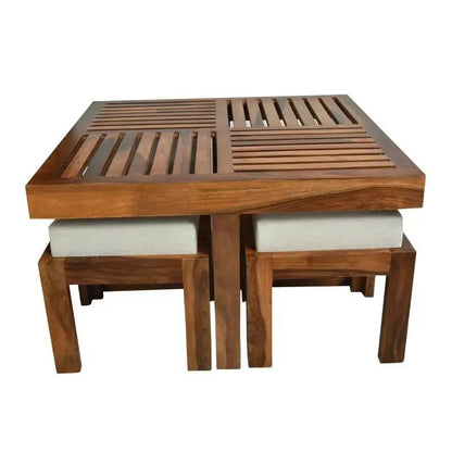 ROYALE SHEESHAM WOOD COFFEE TABLE -