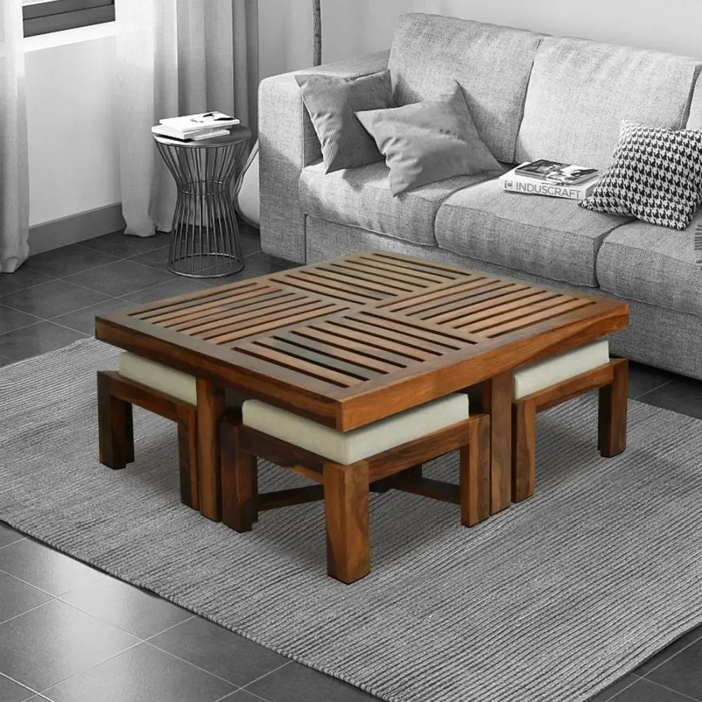 ROYALE SHEESHAM WOOD COFFEE TABLE -