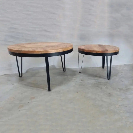 SET OF 2 ROUND TABLECENTER TABLEFerrowoods