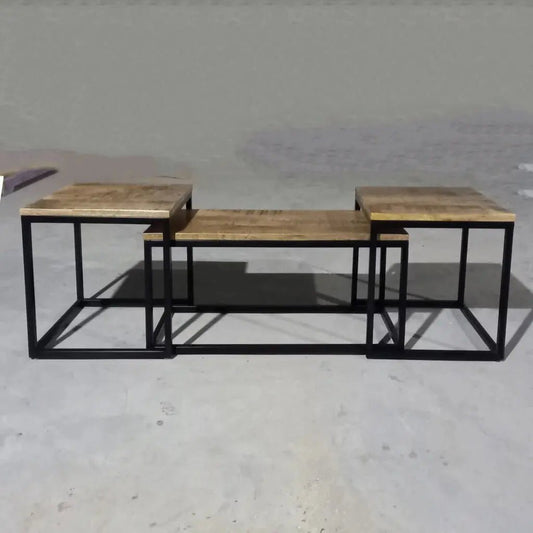 SET OF 3 SFSO009CENTER TABLEFerrowoods