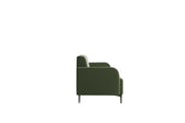 Green sofa on a white background