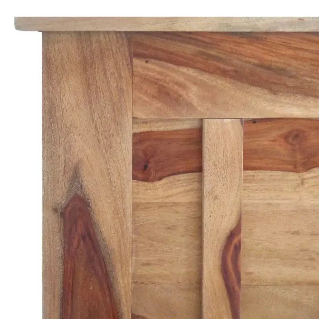 SIYO SOLID WOOD KING SIZE STORAGE BED IN WALNUT FINISH - Ferrowoods