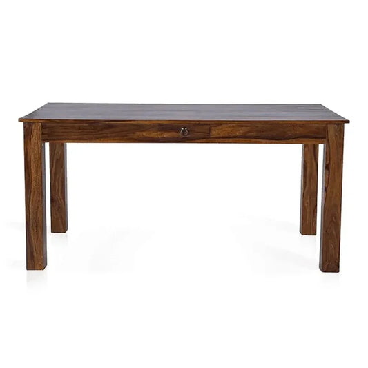 Solid Wood 6 Seater Dining Table in Walnut Finish - Premium Quality - Ferrowoods