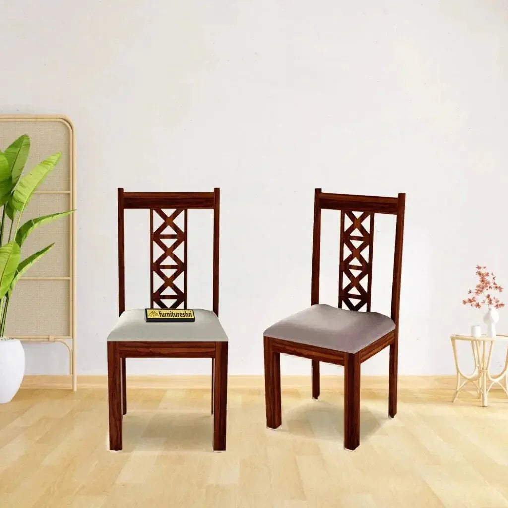 SOLIDWOOD SET OF 2 CHAIRS -