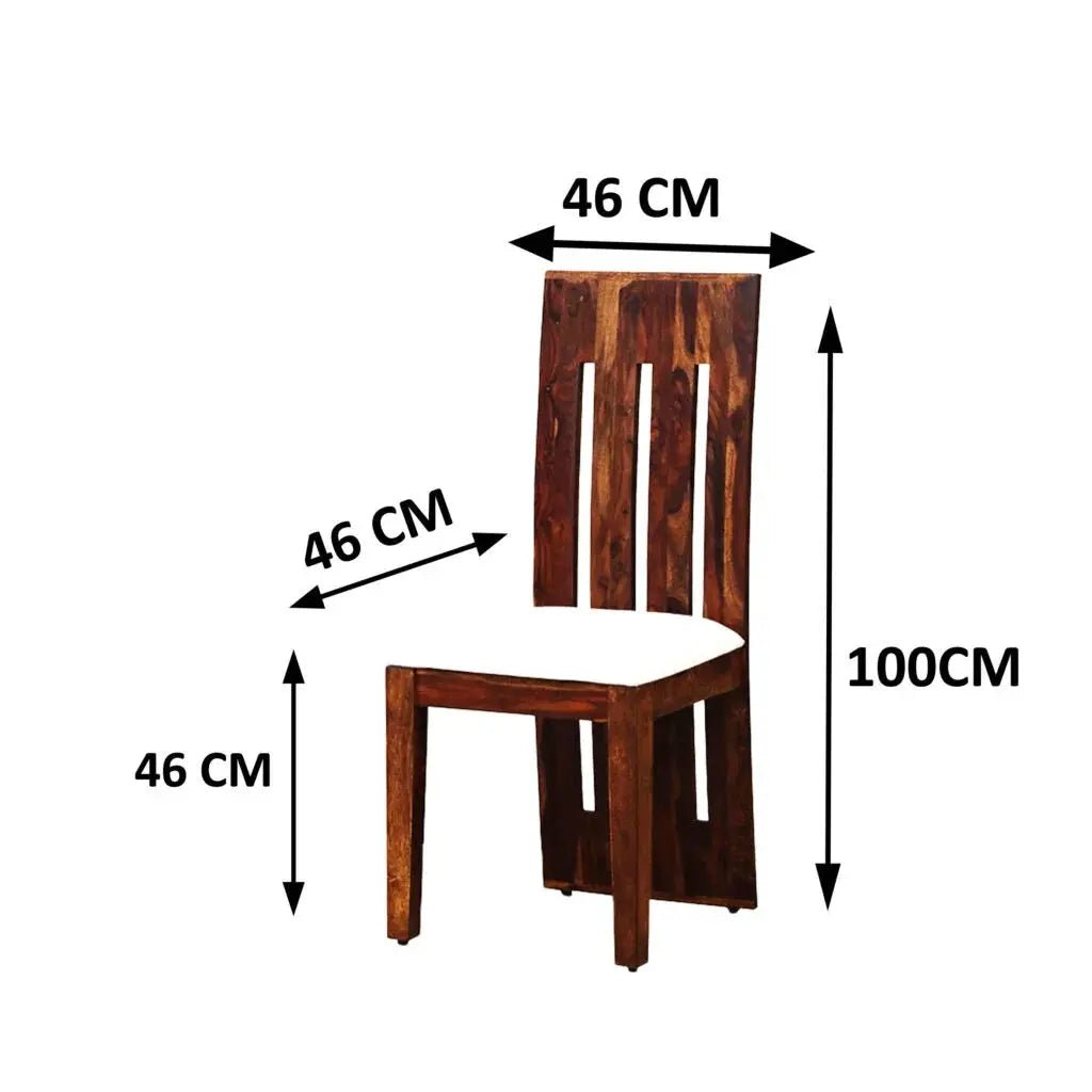 SOLIDWOOD SET OF 2 CHAIRS -