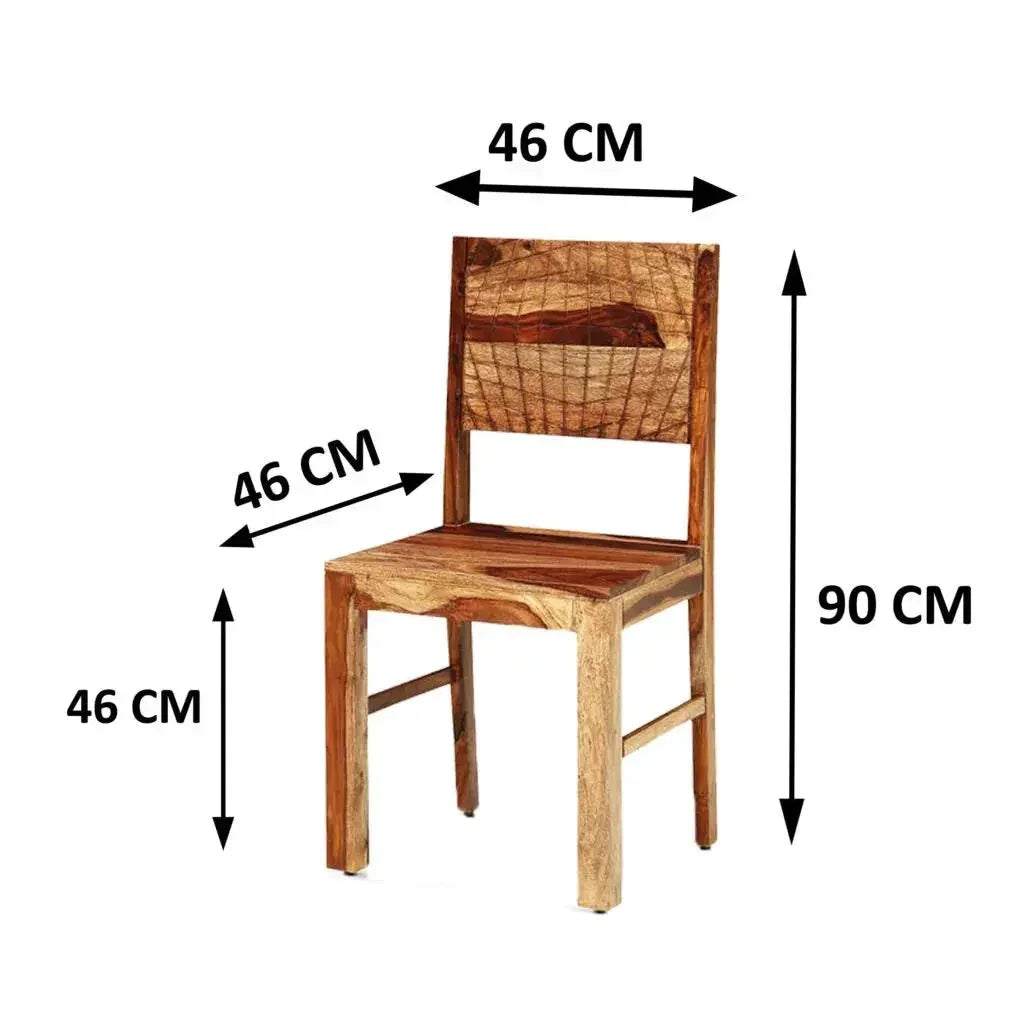 SOLIDWOOD SET OF 2 CHAIRS - Ferrowoods