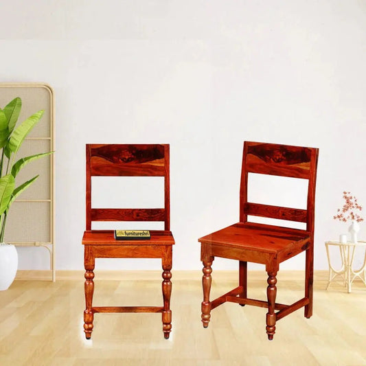 SOLIDWOOD SET OF 2 CHAIRS -