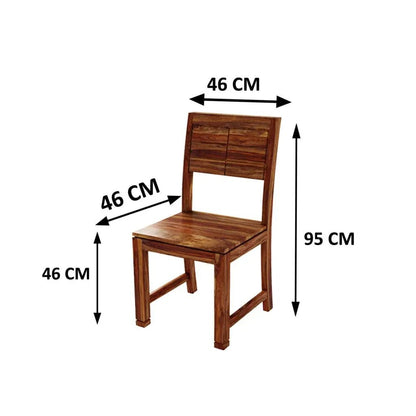 SOLIDWOOD SET OF 2 CHAIRS -