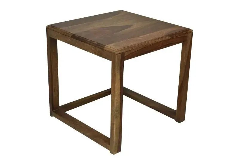 SONA END TABLE SHEESHAM WOOD HONEY FINISH -