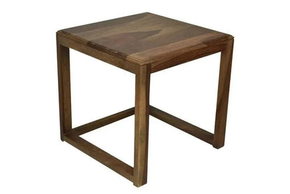 SONA END TABLE SHEESHAM WOOD HONEY FINISH -