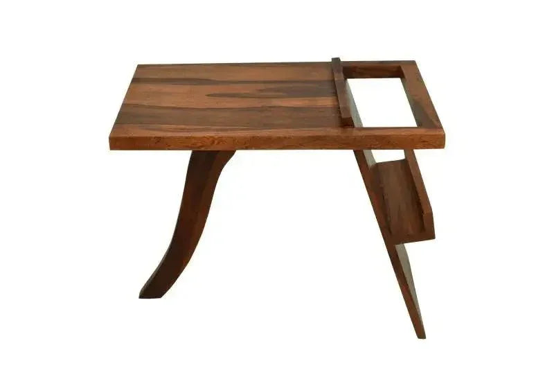 SONU END TABLE SHEESHAM WOOD HONEY FINISH - Ferrowoods