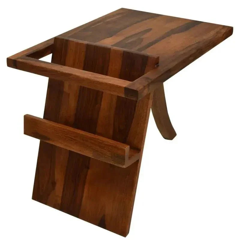 SONU END TABLE SHEESHAM WOOD HONEY FINISH - Ferrowoods