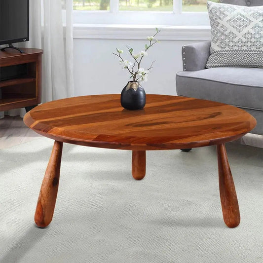 SUMY COFFEE TABLE SOLID WOOD HONEY FINISH -