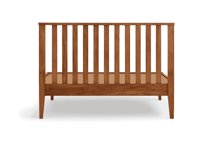 Vista solid wood queen size bed walnut finish - Ferrowoods