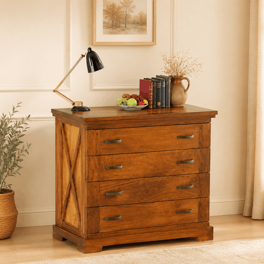 vows-chest-of-drawer in honey
