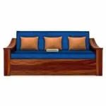WAVE SOLID WOOD SOFA CUM BED WITH STORAGESOFA CUM BEDFerrowoods