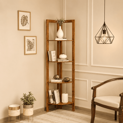 vyur book self with cream color living room background